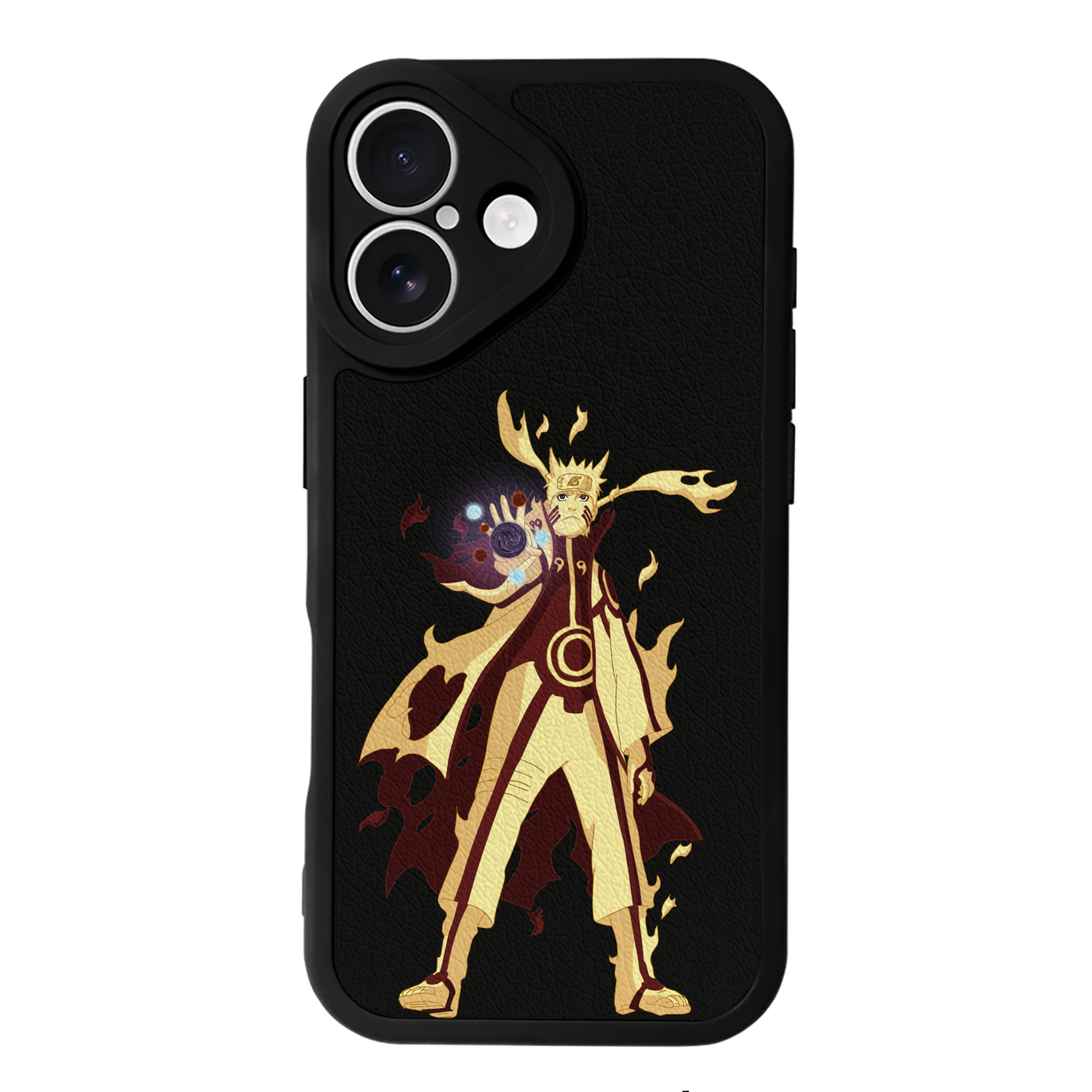 （画像用） NARUTO -ナルト- うずまき ナルト Uzumaki Naruto 【iPhone 16シリーズ対応】シリコンスマホケース（レザー調） 材質：シリコン
